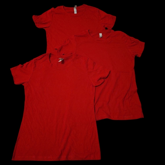 Next Level Apparel Tops - Bundle of 3 NWOT Next Level Apparel Women's Marron Tees  Size M